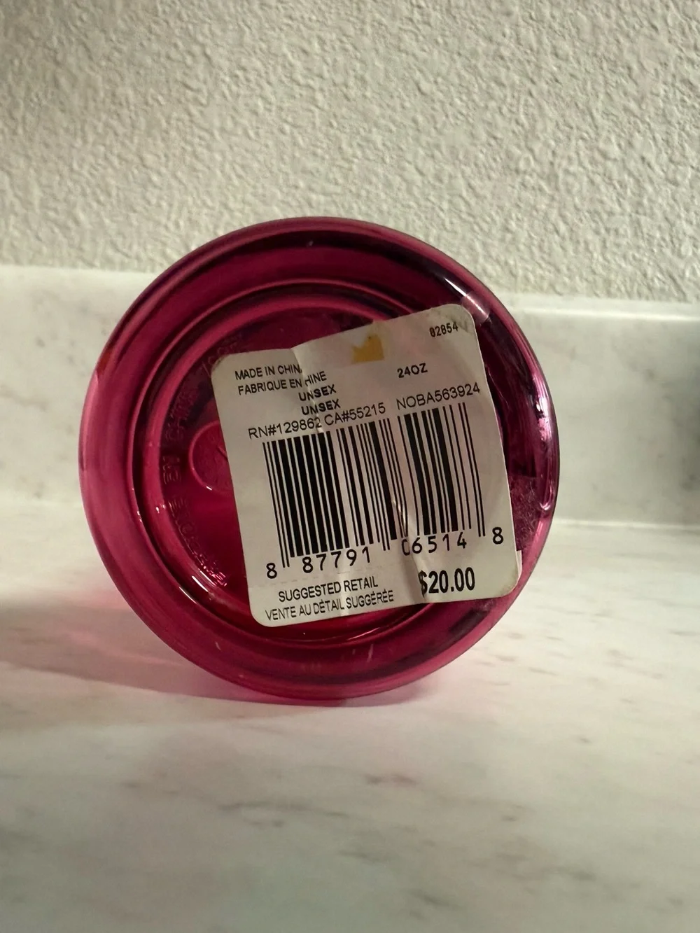 Pink Nike Just Do It Water Bottle 24oz BPA Free Brand New